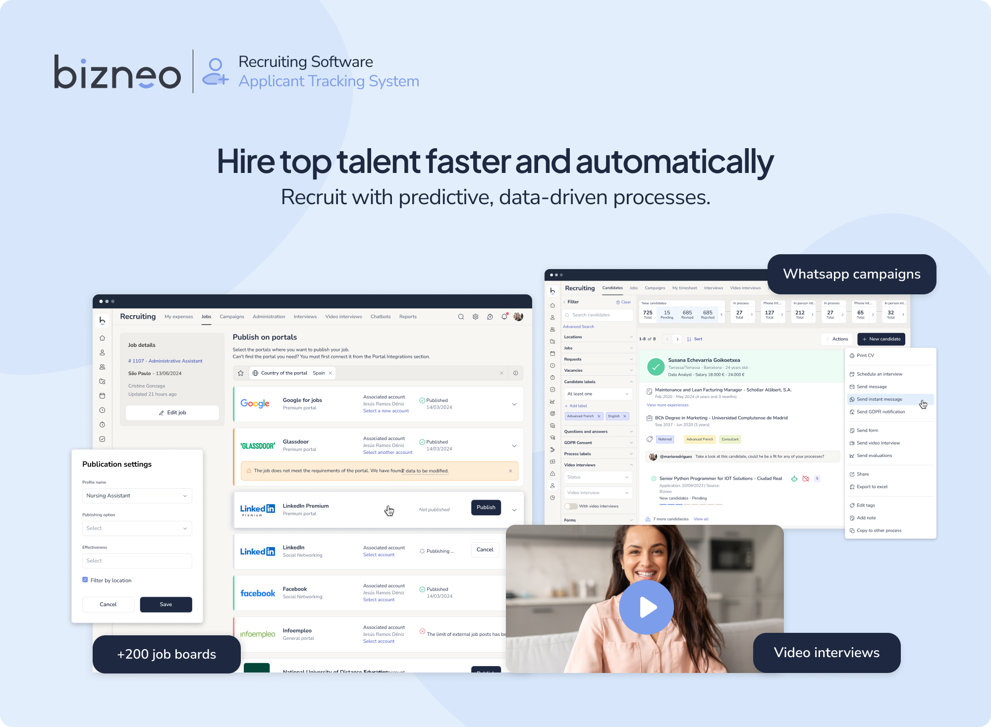 screenshot of Bizneo HR